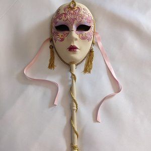Venetian Carnaval Mask on stick